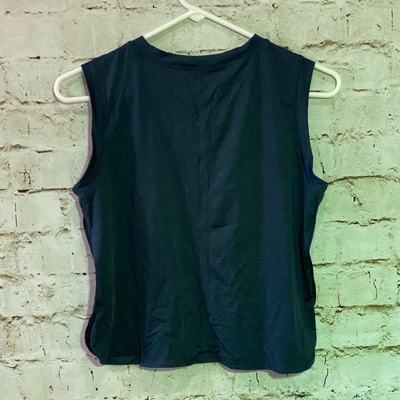 NWT ZYIA Activewear Heathered Navy Fierce Muscle Tank Size Small - Picture 4 of 8